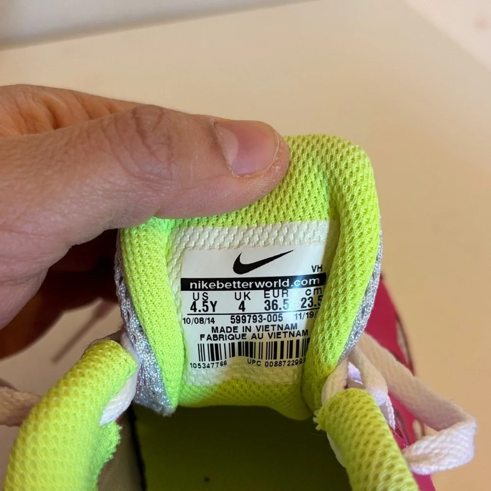 Nike Kids Sneakers in Pink and Lime Green